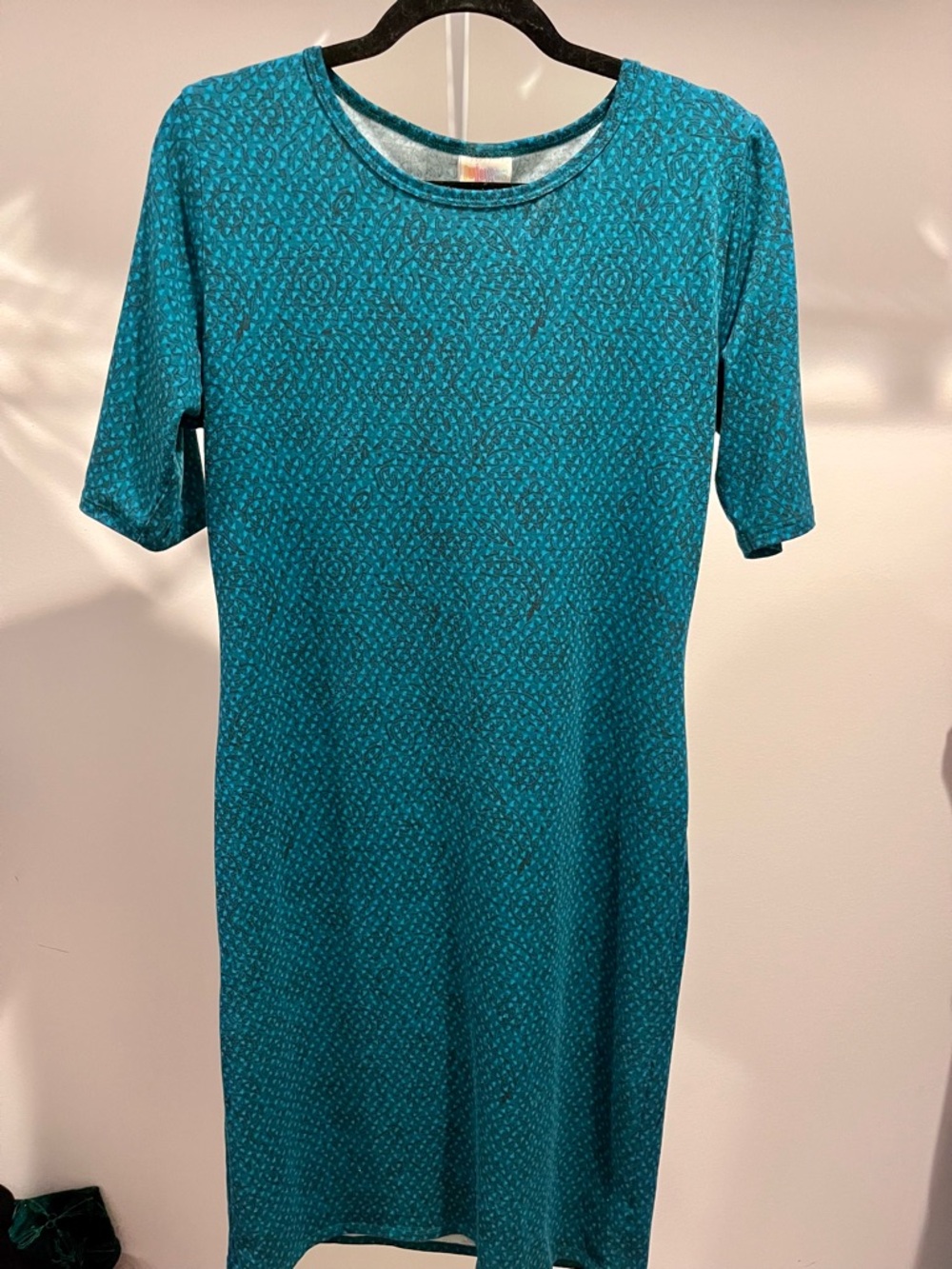 LuLaRoe Teal Knit Midi Dress